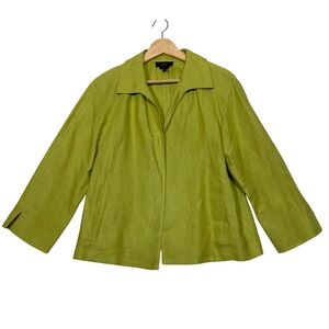 Talbots‎ 100% Pure Irish Linen Blazer, 3/4 Sleeves, Pockets, Women's Medium